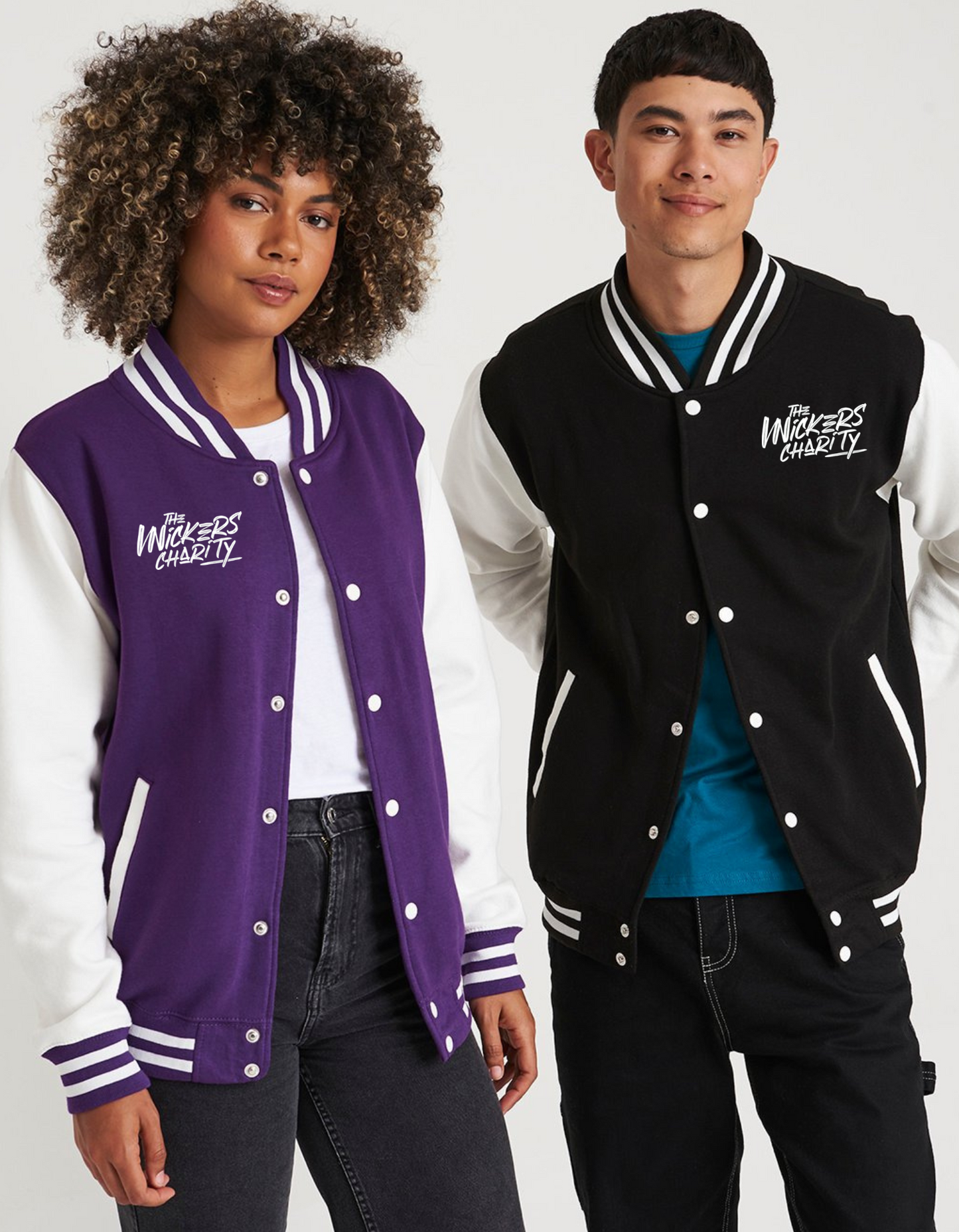 The Wickers Charity 2 Stripes Premium Baseball Jacket