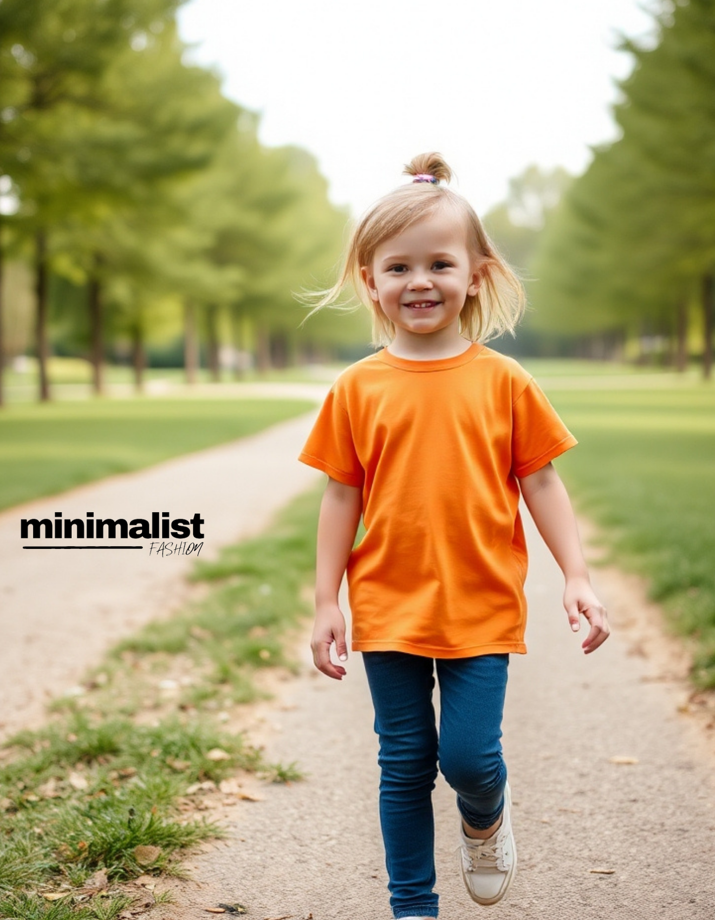 Orange Kids Cotton T-shirt