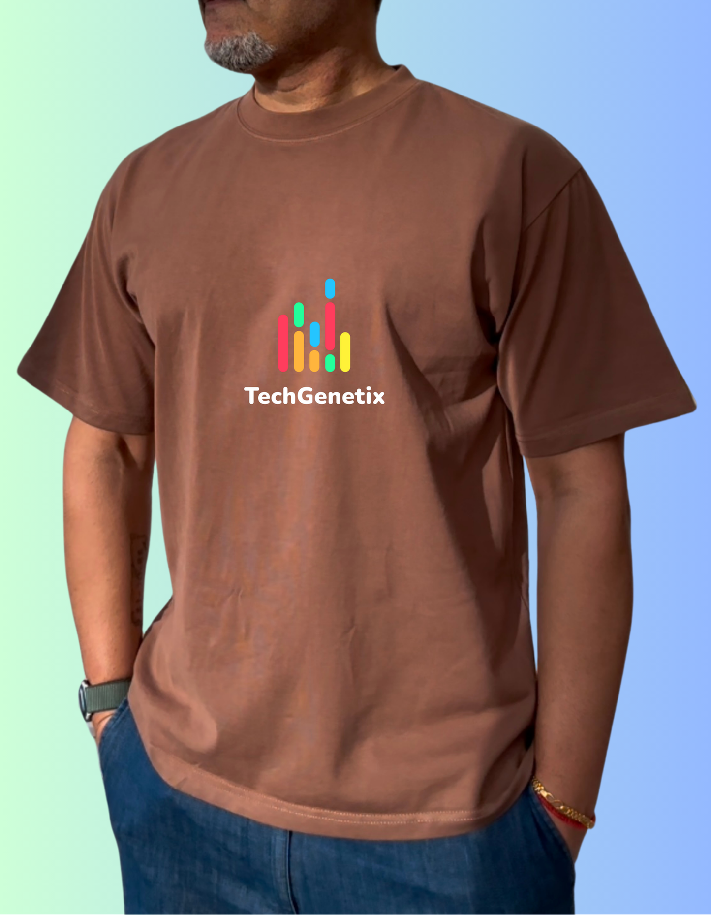 TechGenetix Unisex Oversized Premium Cotton T-shirt