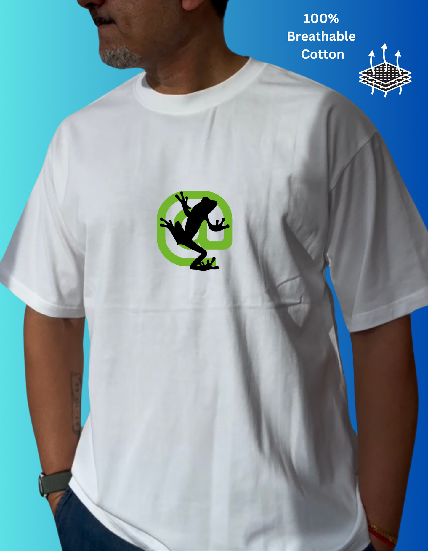Screaming Frog Unisex Oversized Premium Cotton T-shirt