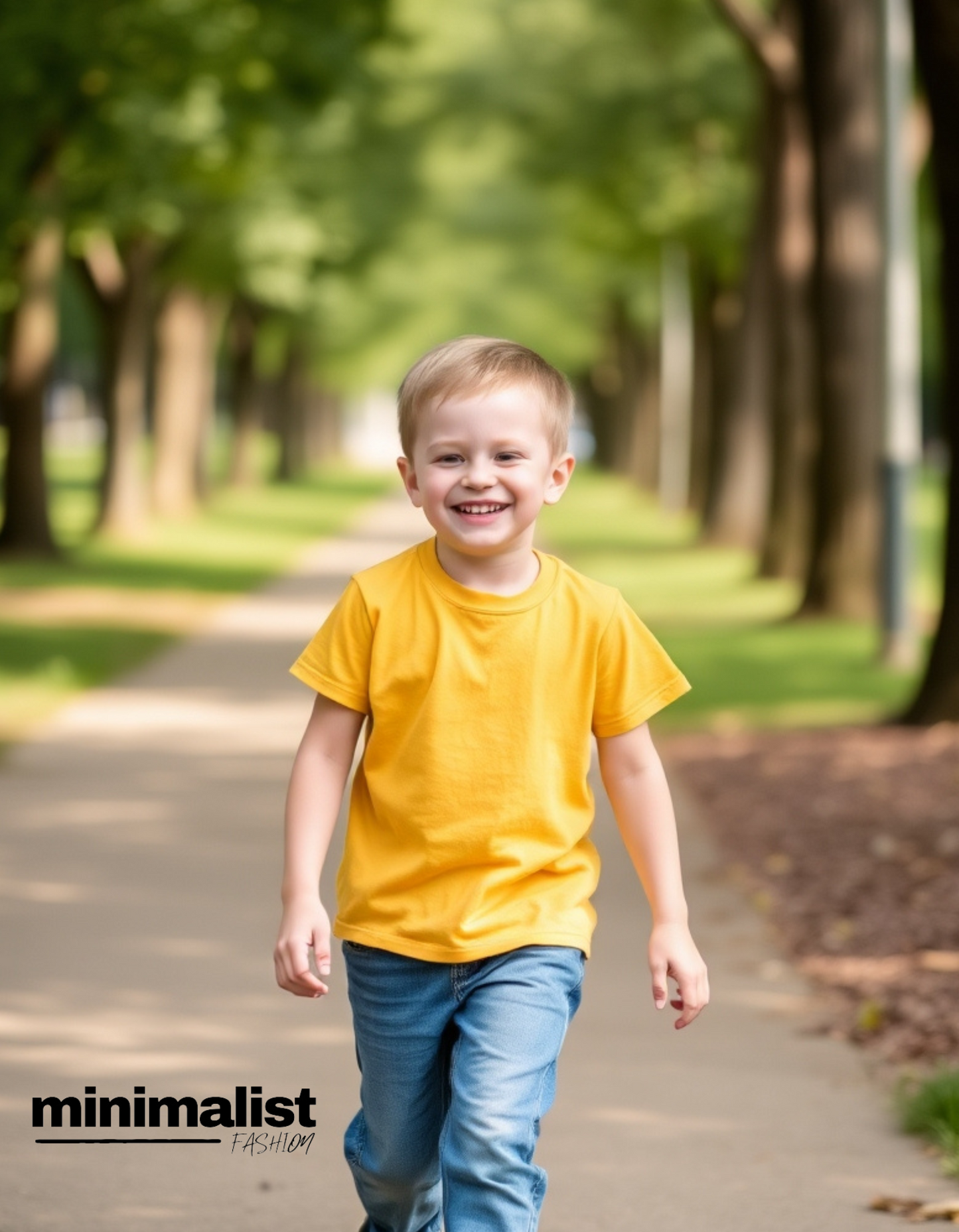Yellow Kids Cotton T-shirt
