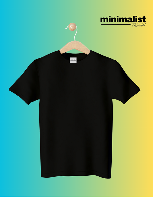 Black Kids Cotton T-shirt