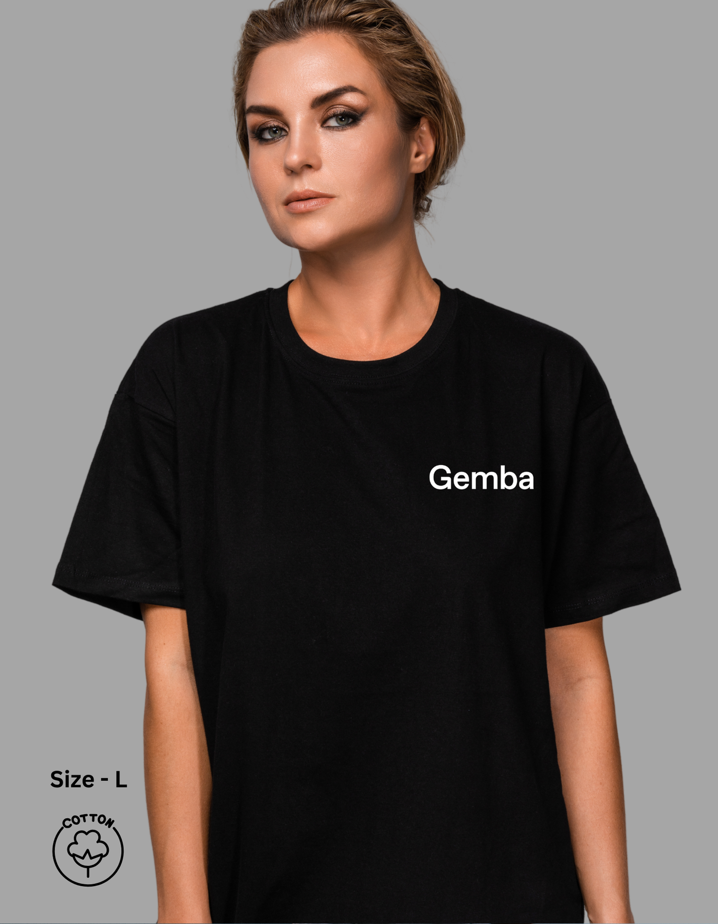 Unisex Gemba Top Left Logo Cotton T-shirt