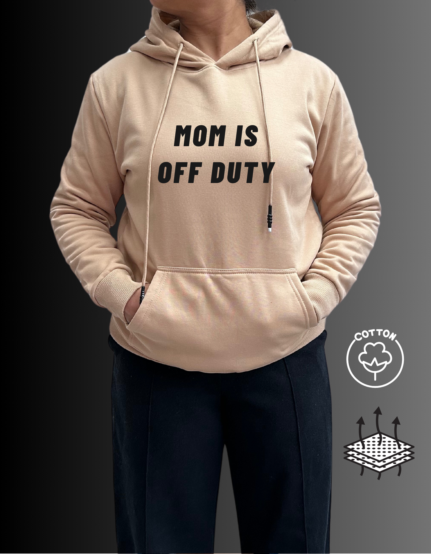 Mothers Day Cotton Hoodies with Fleece Lining for Women