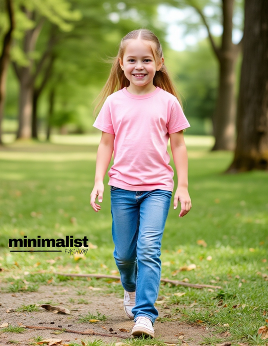 Pink Kids Cotton T-shirt