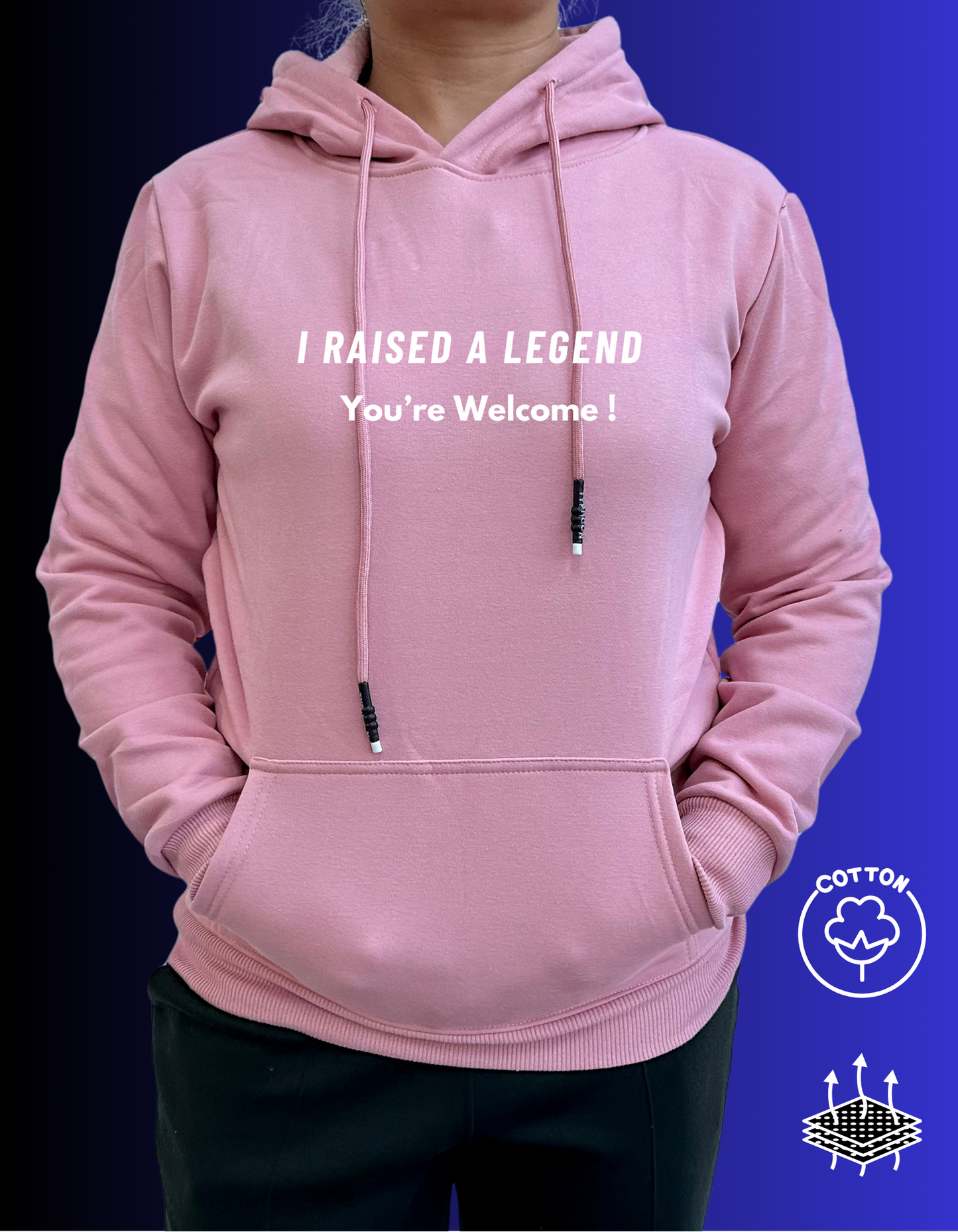 Mothers Day Cotton Hoodies with Fleece Lining for Women