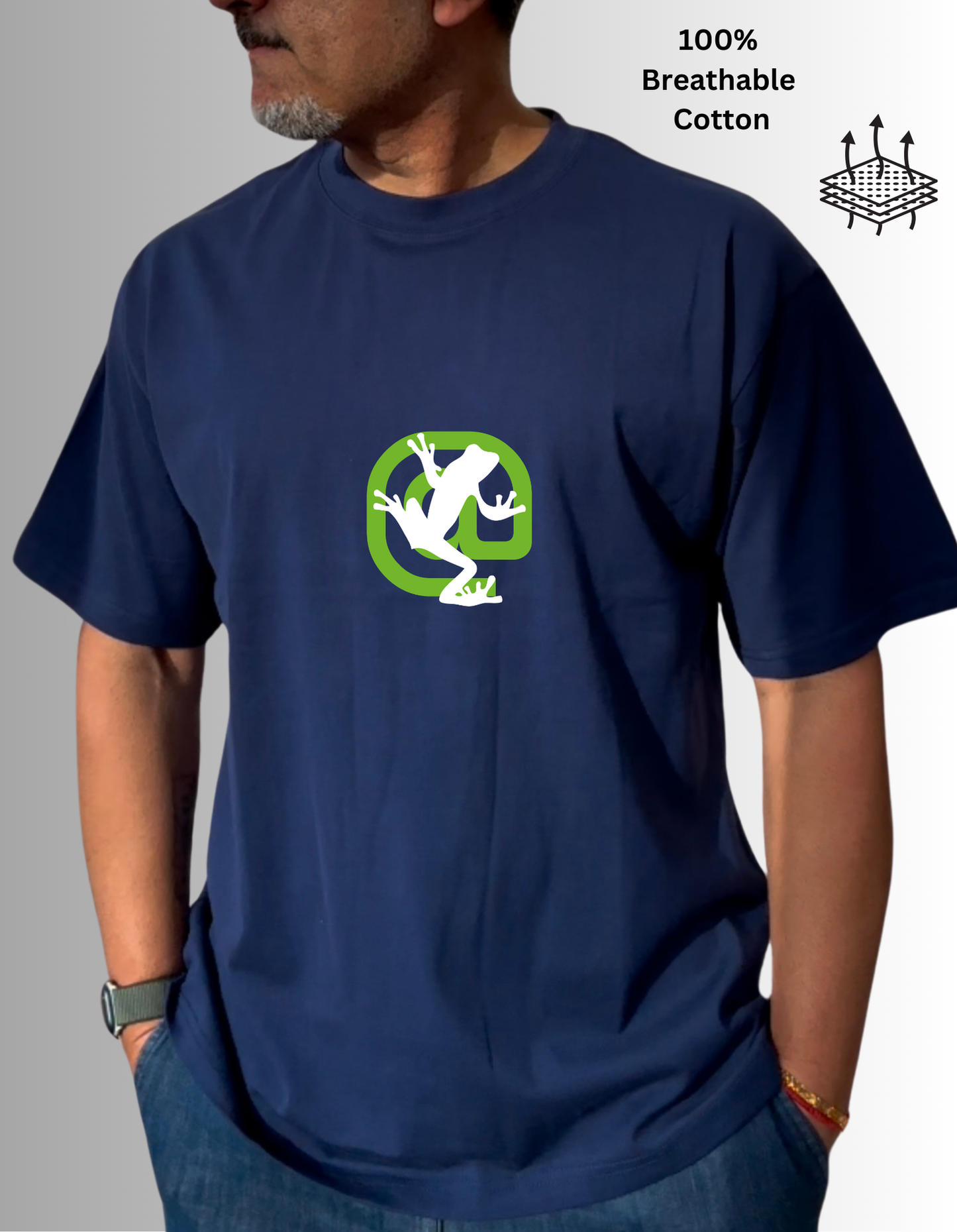 Screaming Frog Unisex Oversized Premium Cotton T-shirt