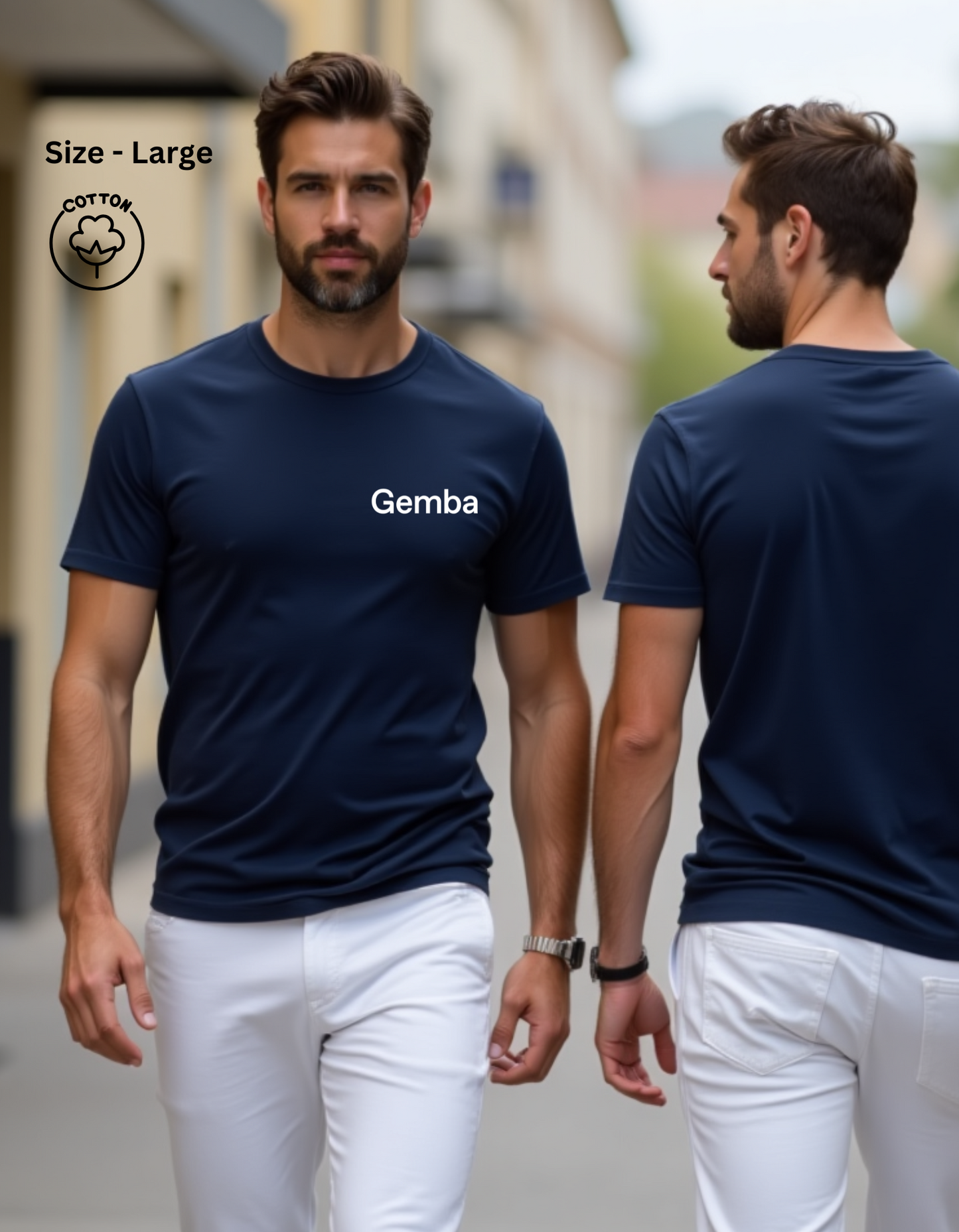 Unisex Gemba Top Left Logo Cotton T-shirt