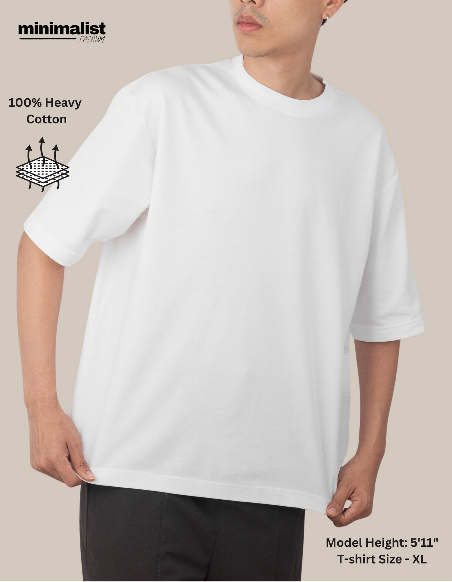 Oversized Cotton T-shirt for Men and Women
