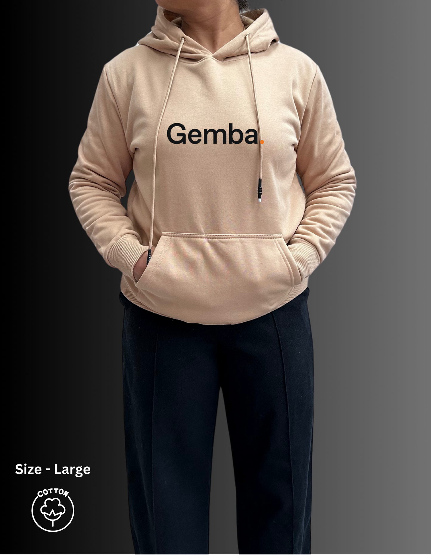 Gemba Women Cotton Hoodies with Fleece Lining