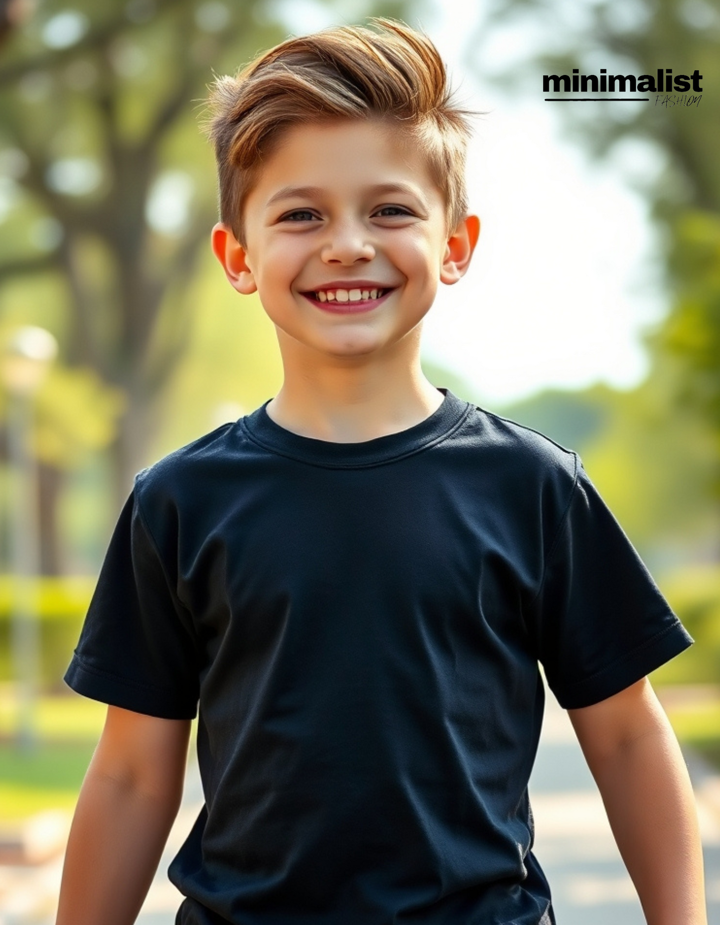 Black Kids Cotton T-shirt