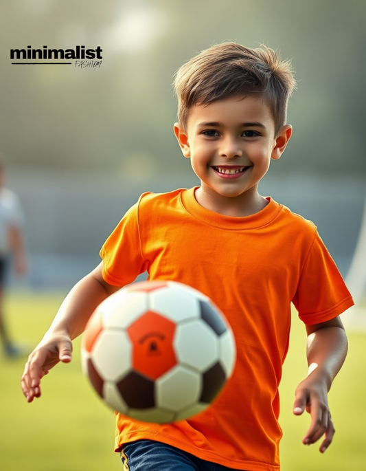 Orange Kids Cotton T-shirt