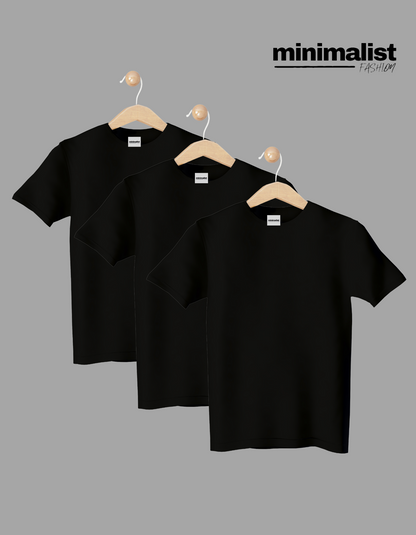Black Kids Cotton T-shirt
