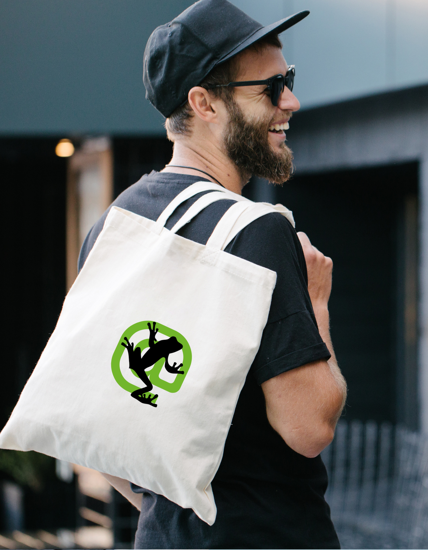 Screaming Frog Tote Woven Cotton Bags