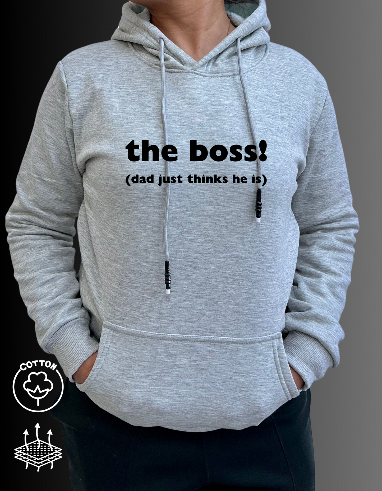 Mothers Day Cotton Hoodies with Fleece Lining for Women