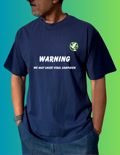 Screaming Frog Unisex Quirky Lines Oversized Premium Cotton T-shirt